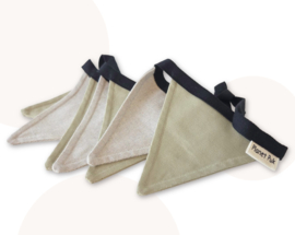 vlaggenlijn 1.75 meter - Olijfgroen / Beige