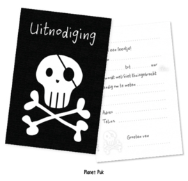 Uitnodiging Piratenfeest  - Verjaardag | Kinderfeestje