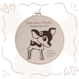 Hertje Feline kinderkamer decoratie, op maat gemaakt | Bosdieren kamer