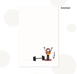 Wenskaart vrouw - You did it!