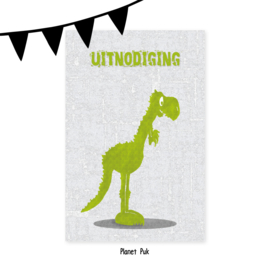 Uitnodiging Tito T-Rex - Verjaardag | Kinderfeestje