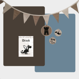 Vlaggenlijn Beige / Taupe - 2 meter