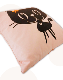 Kussentje Mimi de Poes - Peach - 30x30 cm