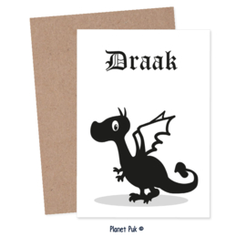 A4 Poster/ kaart Draak