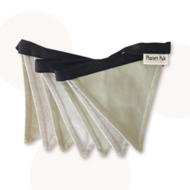 vlaggenlijn 1.75 meter - Olijfgroen / Beige