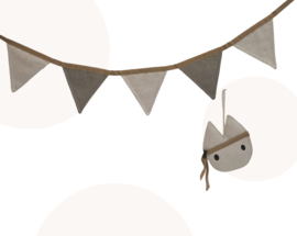 Cadeauset Vlaggenlijn & Snoezig Snoetje – handgemaakte jongenskamer decoratie