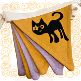 Decoratie- & Cadeauset Hoshi de Kat | Kussen & Vlaggenlijn