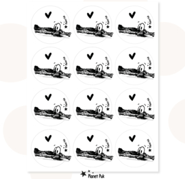 Sluitstickers - Alexander Alligator