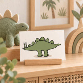 Wenskaart Stanley Stegosaurus - Dinokaart