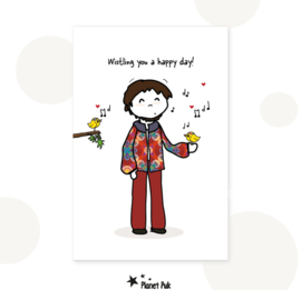 Wenskaart - Whistle you a good day!