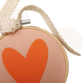 Wandring Hart Peach / Oranje | 11 cm