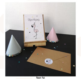 Uitnodiging Coco Flamingo - Verjaardag | Kinderfeestje