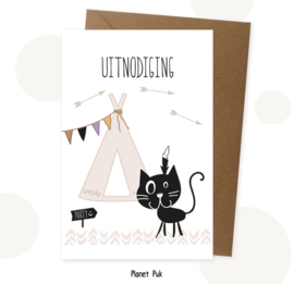 Uitnodiging Winnetoe - Verjaardag | Kinderfeestje