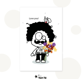 Wenskaart - Love you!