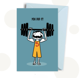 Wenskaart man - You did it!