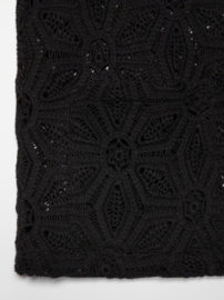 Nudie Jeans Anita Crochet Cardigan Black