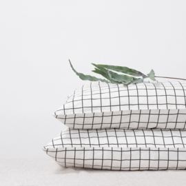 Grid Linen Kussensloop