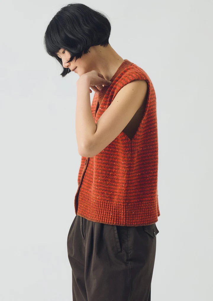 Toast Striped Donegal V-Neck Tank