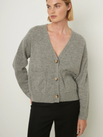 Rue Blanche Wool Cardigan Grey Melange