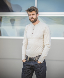 Pike Brothers 1927 Henley Long Sleeve Ecru