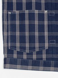 Nudie Jeans Dante II Indigo Check Jacket Blue