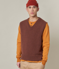 Merz b. Schwanen Vest Merino Cashmere Chestnut