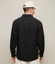 Merz b. Schwanen SHIRT20LI.99 Unisex Hemd Deep Black