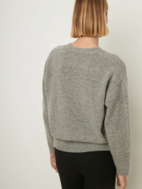 Rue Blanche Wool Cardigan Grey Melange