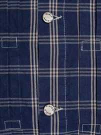 Nudie Jeans Dante II Indigo Check Jacket Blue
