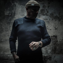 Fleurs de Bagne Le Pull Commando Indigo