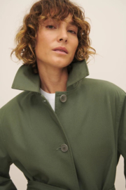 Kowtow Cleo Trench Coat Sage