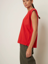 Rue Blanche Net T-Shirt Red