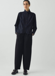 Toast Cotton Twill Pull On Trousers Blue Black