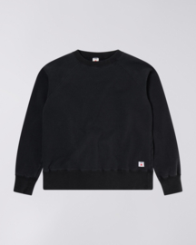 Edwin Raglan Sleeve Crew Black