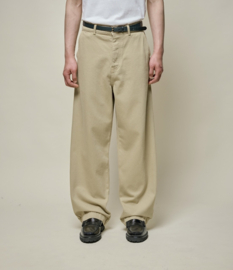 Merz b. Schwanen Unisex High Rise Chino Light Khaki