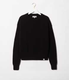 Merz b. Schwanen Crewneck Pullover Waffle Deep Black