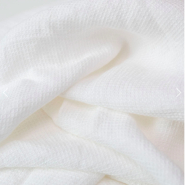 Linen Waffle Towel Set White