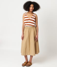 Merz b. Schwanen Skirt Relaxed Fit Khaki