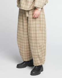 Girls of Dust Sultan Pants Natural Check