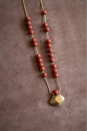 Lepagon Red Jasper Necklace