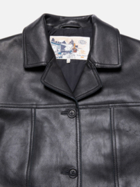 Nudie Jeans Saga Leather Blazer Black