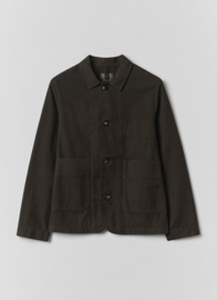 Toast Unstructured Overdyed Micro Houndstooth Jacket Grey Olive