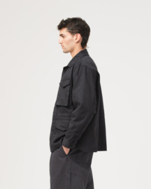 Eat Dust Jungle Jacket Gabardine Satin Asphalt