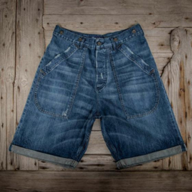 Fleurs de Bagne Le Short Denim Cargo Heavy Used
