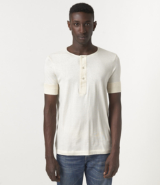 Merz b. Schwanen Henley Naturel Short Sleeves