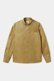 About Companions Nathan Shirt Gold Pure Linen