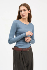 Skall Studio Edie Blouse Faded Blue