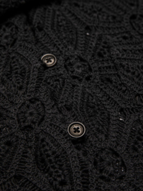 Nudie Jeans Anita Crochet Cardigan Black