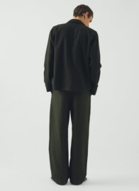 Toast Unstructured Overdyed Micro Houndstooth Jacket Grey Olive