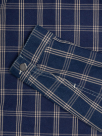 Nudie Jeans Dante II Indigo Check Jacket Blue